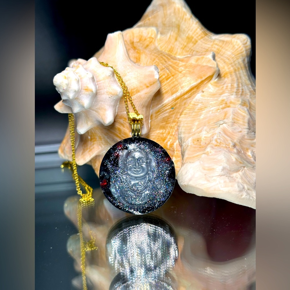 MESMERIZING PARTY BUDDHA Pendant Necklace